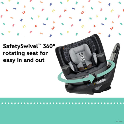 Baby Turn and Go 360 Rotating All-in-One Convertible Car Seat, Vintage Mickey Mouse