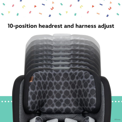 Baby Turn and Go 360 Rotating All-in-One Convertible Car Seat, Vintage Mickey Mouse