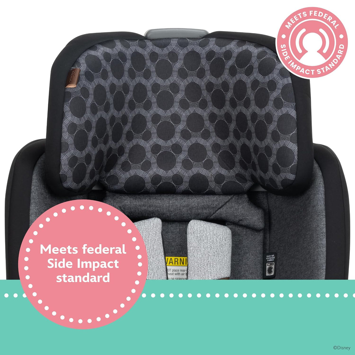 Baby Turn and Go 360 Rotating All-in-One Convertible Car Seat, Vintage Mickey Mouse
