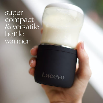 N6 Universal Bottle Warmer - Quickly Warms to Optimal Temperature - 5 Adapters to Work with Most Major Bottle Brands - for Breast Milk & Water - Portable & Small - Rechargeable - Easy to Use