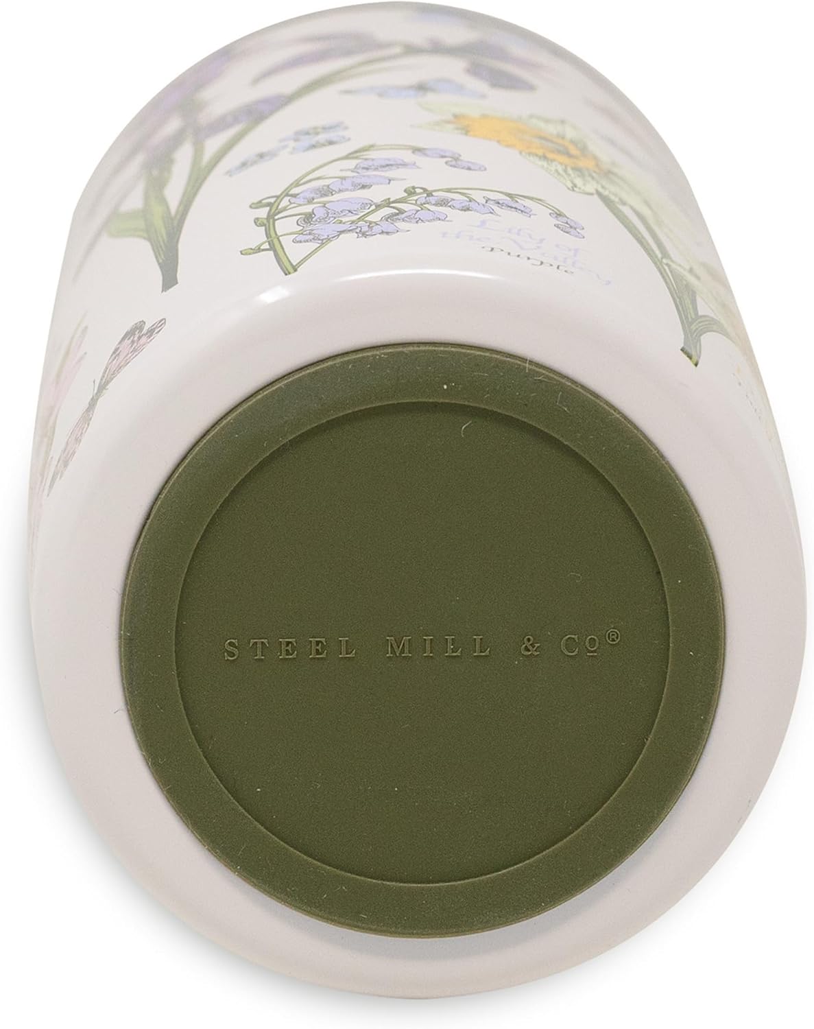STEEL MILL AND CO. 20 oz Stainless Steel Tumbler, Insulated Wildflower Field Guide Design Travel Mug with Acrylic Slider Lid, Double Wall Coffee Cup for Hot & Cold Drinks (Wildflowers) | Insulated Floral Field Guide Design Travel Mug with Acrylic Slider