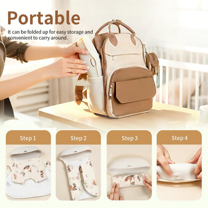 Baby Bibs for Eating,Baby Smock bib with Silicone Catcher, Waterproof Baby Bib Shirt, Baby Feeding Bib for boys & girls, Easy Clean, 6-24M(Beige Love)