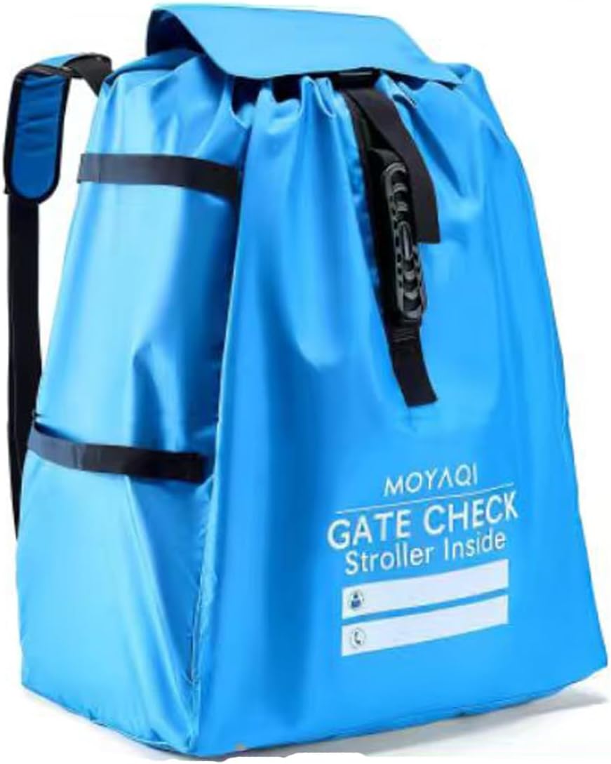 MOYAQI Stroller Travel Bag for Airplane, Gate Check Bag Backpack with Durable Nylon,Adjustable Carry Straps,Infant Carriers & Booster Seats (live Green)