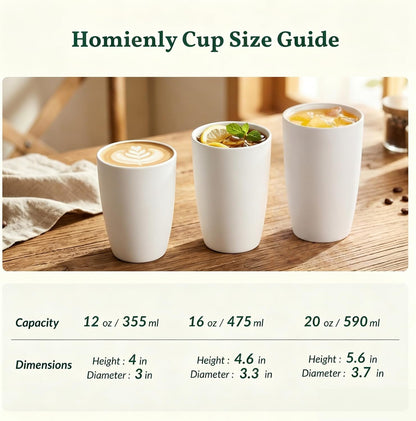 Wheat Straw Cups 12oz Unbreakable & Easy to Clean Cups Reusable Outdoor Drinking Cups for Travel,Camping,Picnic, Refrigerator and Dishwasher Safe Stackable Water Tumblers- White