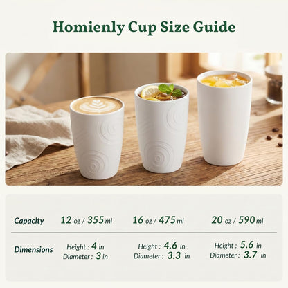 Wheat Straw Cups 12oz Unbreakable & Easy to Clean Cups Reusable Outdoor Drinking Cups for Travel,Camping,Picnic, Refrigerator and Dishwasher Safe Stackable Water Tumblers- White