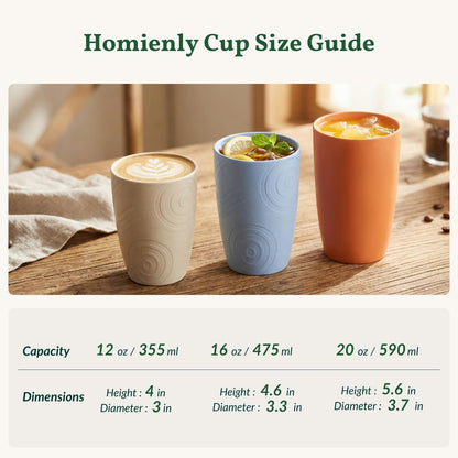 Wheat Straw Cups 12oz Unbreakable & Easy to Clean Cups Reusable Outdoor Drinking Cups for Travel,Camping,Picnic, Refrigerator and Dishwasher Safe Stackable Water Tumblers- White