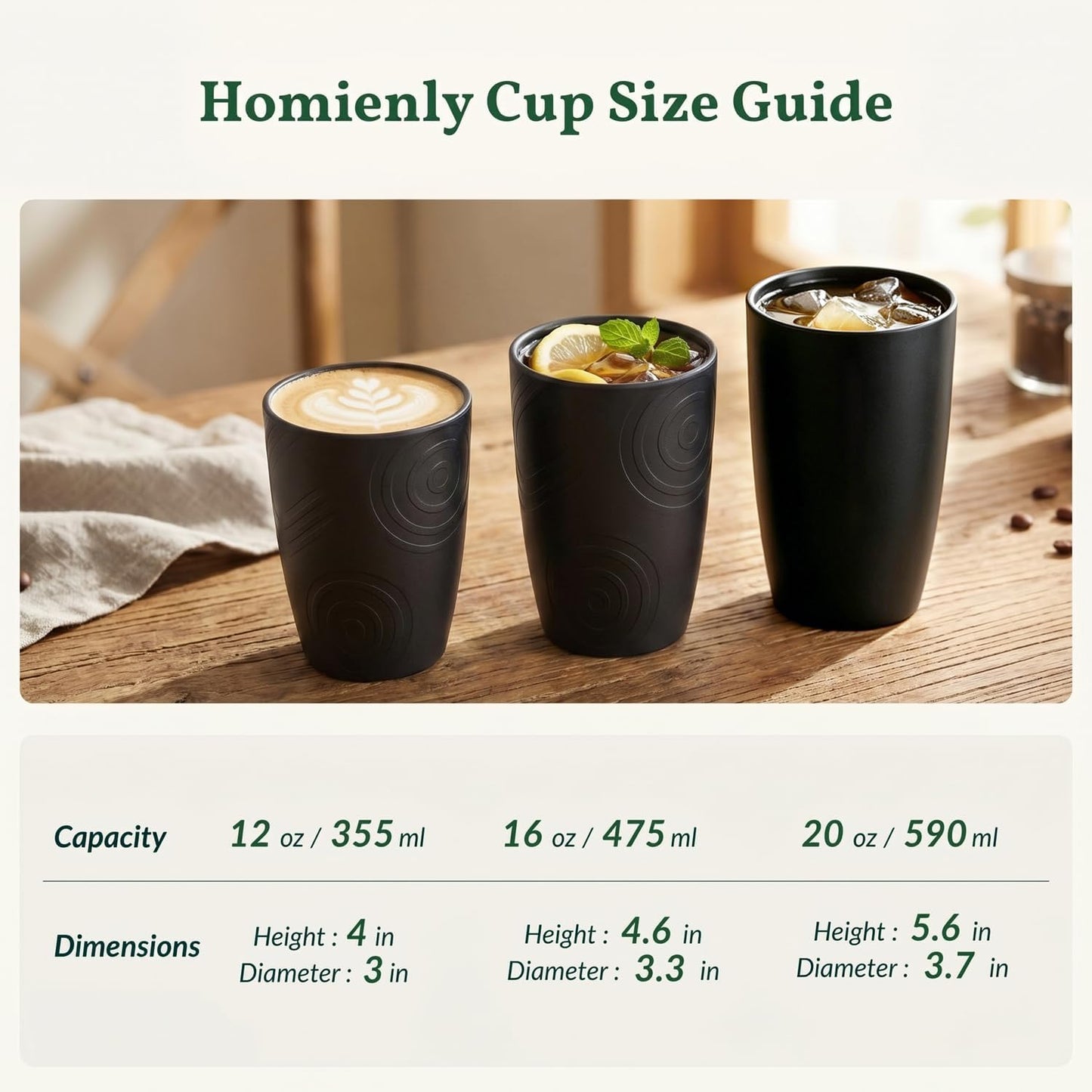 Wheat Straw Cups 12oz Unbreakable & Easy to Clean Cups Reusable Outdoor Drinking Cups for Travel,Camping,Picnic, Refrigerator and Dishwasher Safe Stackable Water Tumblers- White