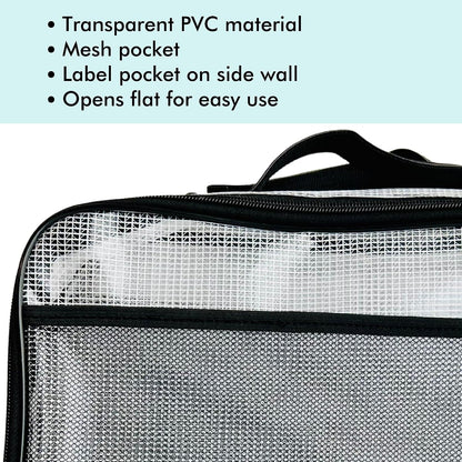 4PC Large Mesh Storage Bag for Board Games, Puzzles, Toys, Supplies, Zippered Bags for Organization Compatible with Legos and Doll Storage (4pc Mesh Bags)