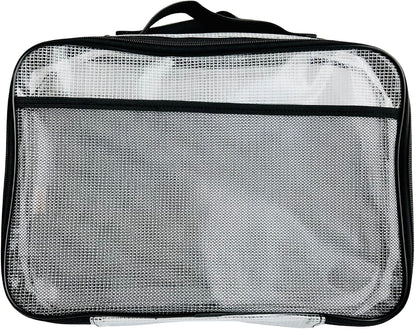 4PC Large Mesh Storage Bag for Board Games, Puzzles, Toys, Supplies, Zippered Bags for Organization Compatible with Legos and Doll Storage (4pc Mesh Bags)
