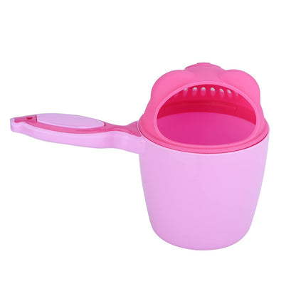 BRRNOO Baby Bath Cup, Shower Cup Bath Detachable Waterfall Baby Rinse Shampoo Multifunction Cute Washing Rinse (Green)