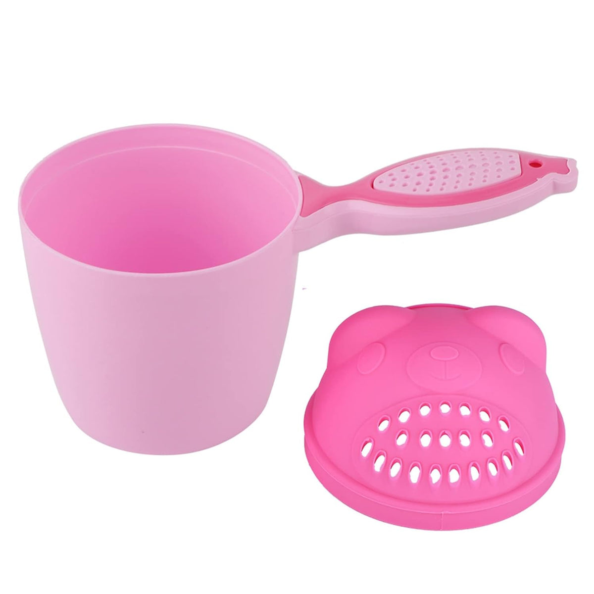 BRRNOO Baby Bath Cup, Shower Cup Bath Detachable Waterfall Baby Rinse Shampoo Multifunction Cute Washing Rinse (Green)