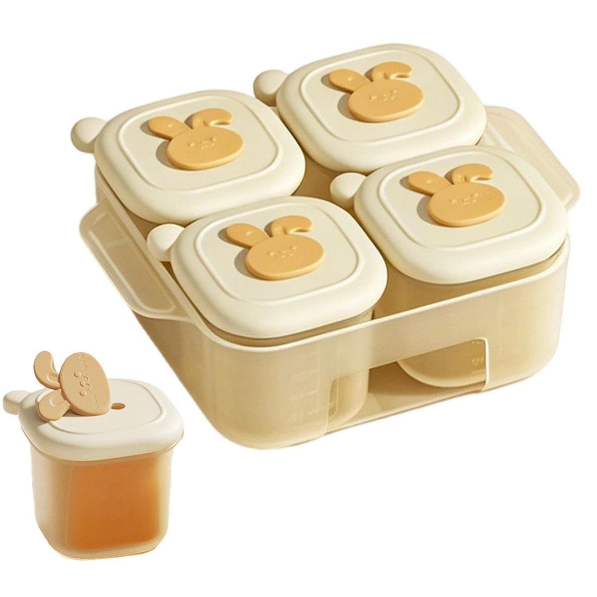 Food Storage Tray, Freezer Portion Container, Breast Milk Freezer Tray