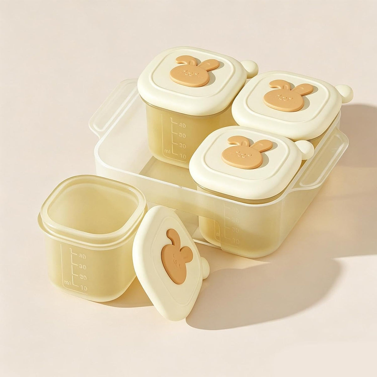 Food Storage Tray, Freezer Portion Container, Breast Milk Freezer Tray