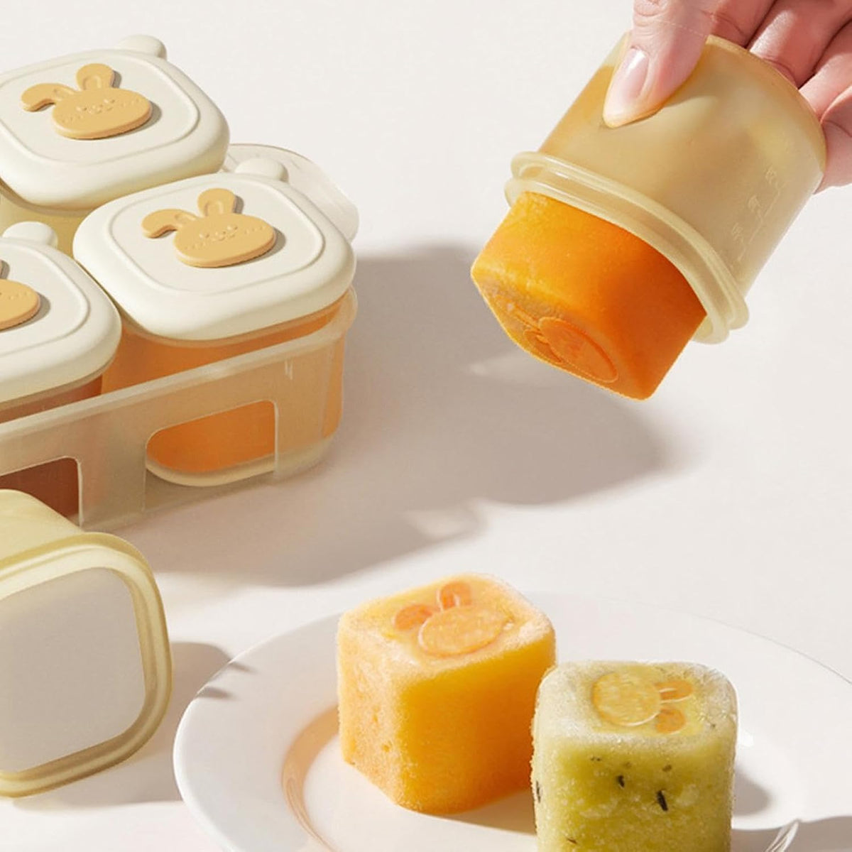 Food Storage Tray, Freezer Portion Container, Breast Milk Freezer Tray