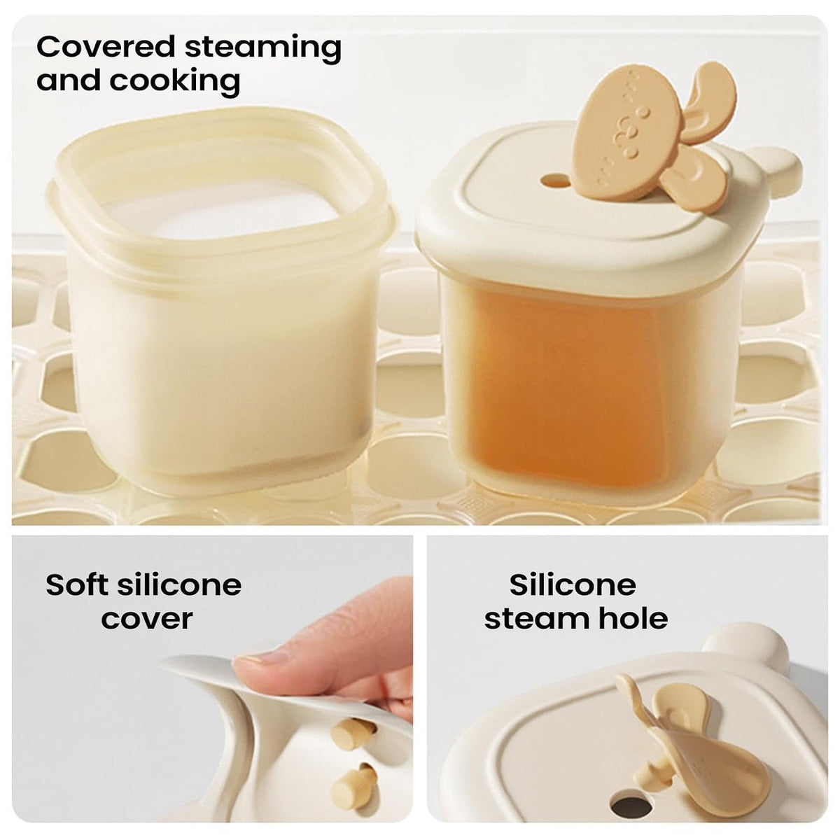 Food Storage Tray, Freezer Portion Container, Breast Milk Freezer Tray
