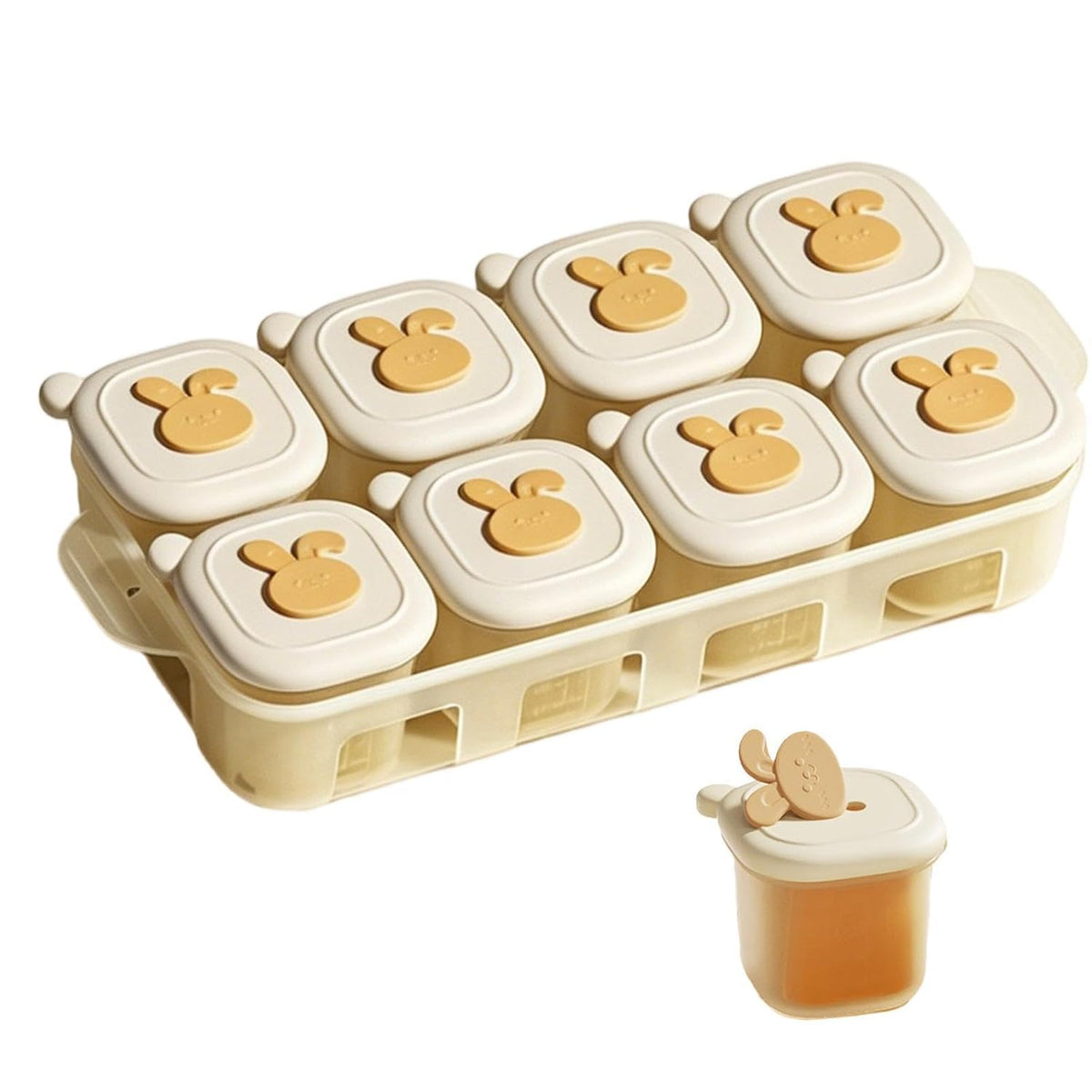 Food Storage Tray, Freezer Portion Container, Breast Milk Freezer Tray
