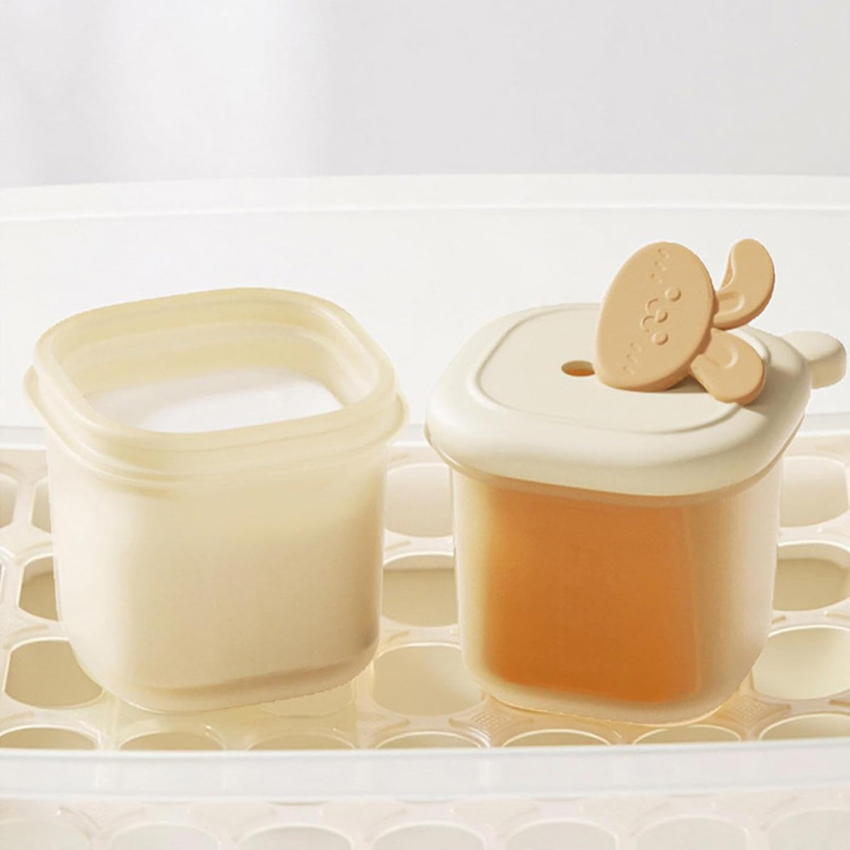 Food Storage Tray, Freezer Portion Container, Breast Milk Freezer Tray