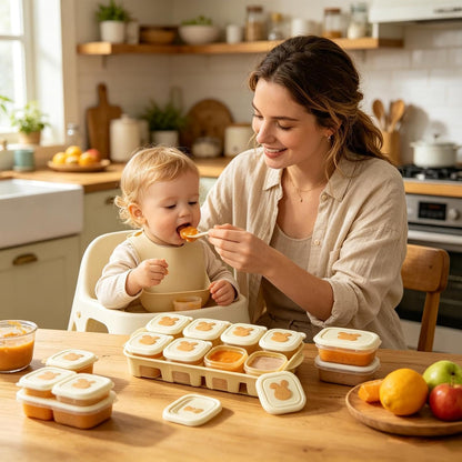 Food Storage Tray, Freezer Portion Container, Breast Milk Freezer Tray