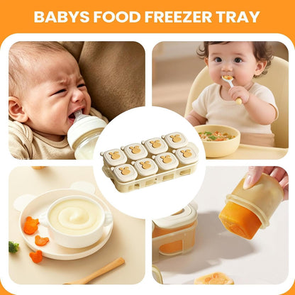 Food Storage Tray, Freezer Portion Container, Breast Milk Freezer Tray