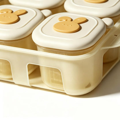 Food Storage Tray, Freezer Portion Container, Breast Milk Freezer Tray