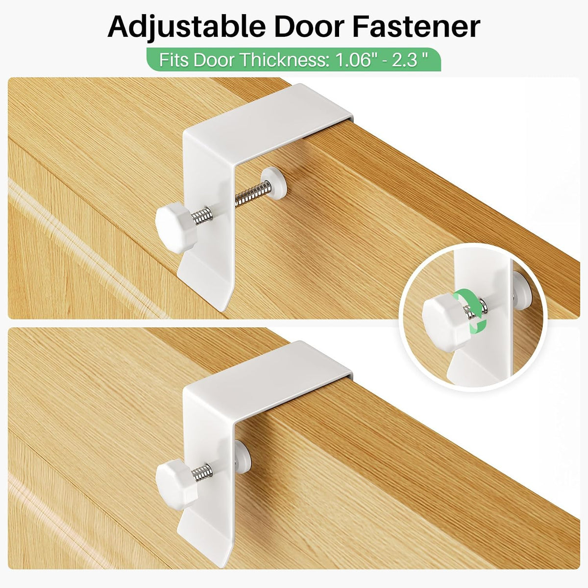 8 Tiers Over the Door Organizer, 17" W x 6" D x 69" H, White