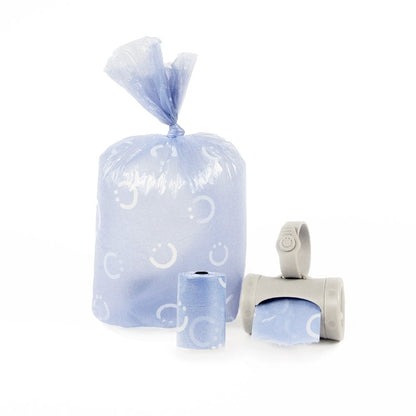 Retractable On-the-Go Diaper Bag Dispenser with 36 Lavender Scented Refill Bags for Baby Travel