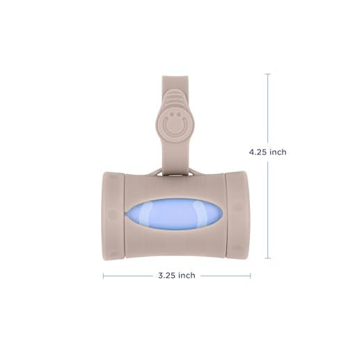 Retractable On-the-Go Diaper Bag Dispenser with 36 Lavender Scented Refill Bags for Baby Travel