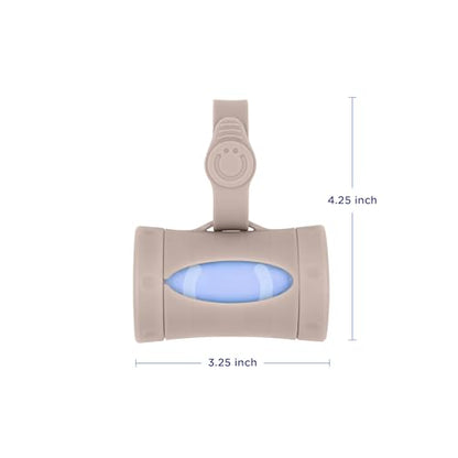 Retractable On-the-Go Diaper Bag Dispenser with 36 Lavender Scented Refill Bags for Baby Travel