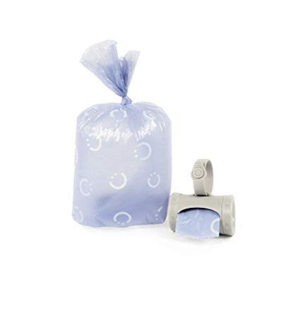 Retractable On-the-Go Diaper Bag Dispenser with 36 Lavender Scented Refill Bags for Baby Travel