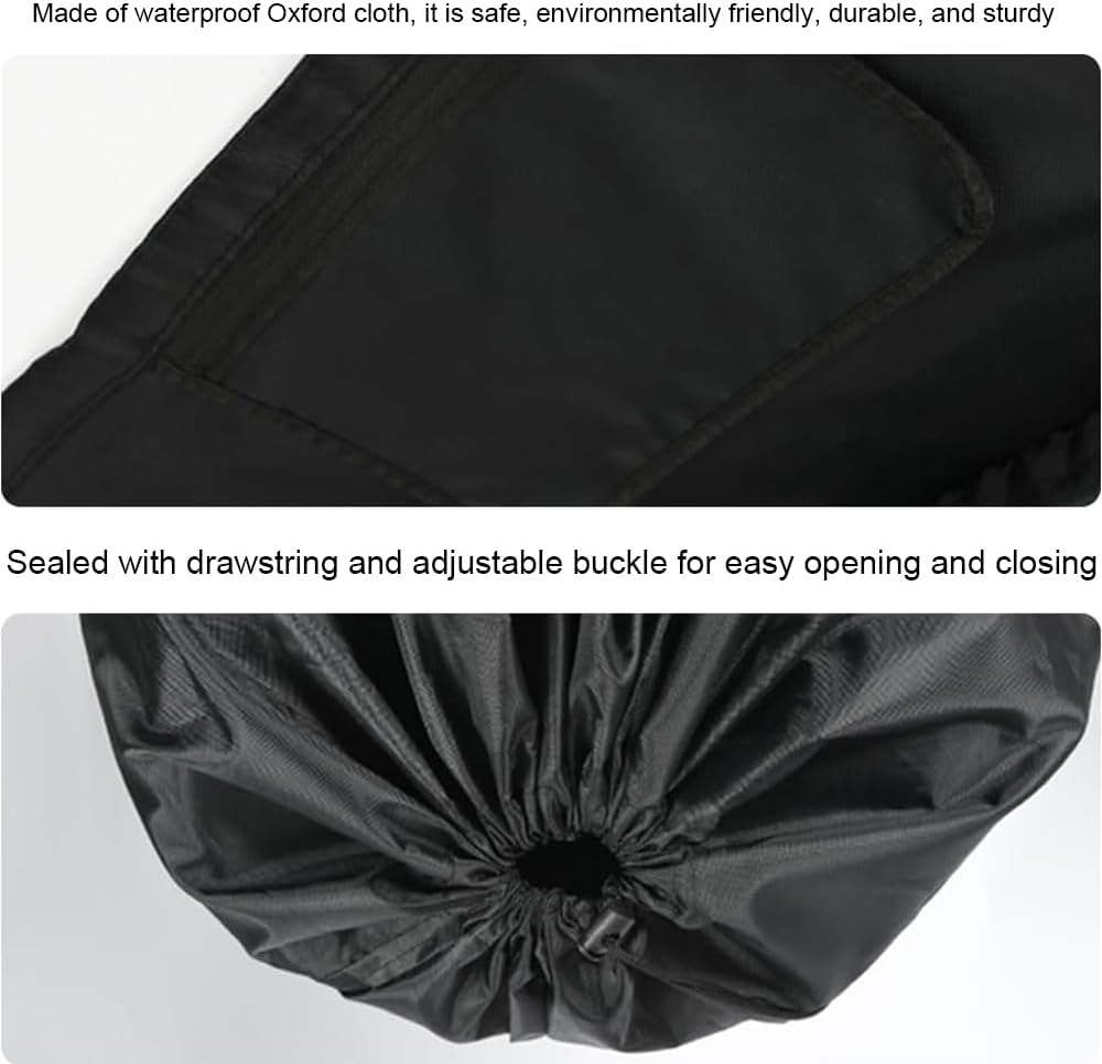 Stroller Travel Bag Waterproof for Airplane with Carry Strap Baby Stroller Cover for Airplane Perfect for Baby Travel Essentials (Black)