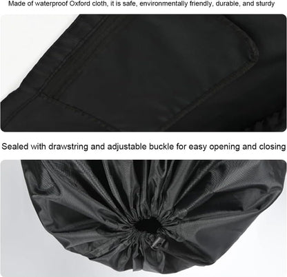 Stroller Travel Bag Waterproof for Airplane with Carry Strap Baby Stroller Cover for Airplane Perfect for Baby Travel Essentials (Black)