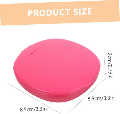 2Pcs Silicone Storage Box Portable Holder Lid Reusable Case for Travel and Outdoor Use