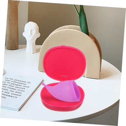 2Pcs Silicone Storage Box Portable Holder Lid Reusable Case for Travel and Outdoor Use