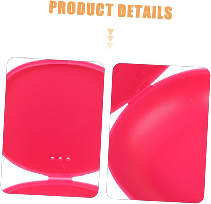 2Pcs Silicone Storage Box Portable Holder Lid Reusable Case for Travel and Outdoor Use