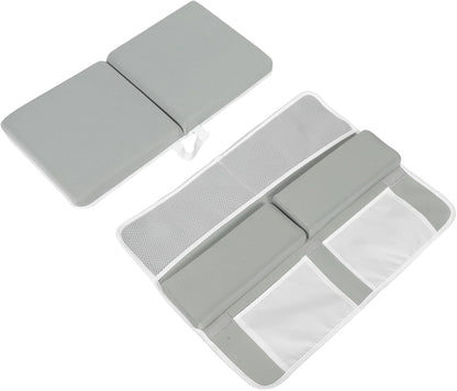 Bath Kneeler and Rest Pad Set and Little, Non-Slip Neoprene Cushion with Reliable Grip and Breathable Pockets, Comfortable Bath Kneeling Mat for Bathing Support