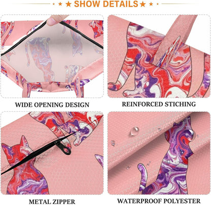Art Cats Waterproof Travel Laundry Bag Reusable 2-pk