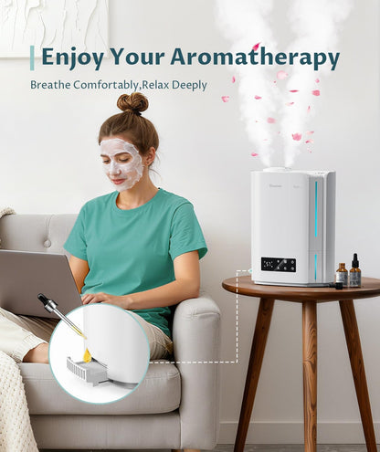 6L Humidifier for Bedroom Large Room Smart Humidistat Control
