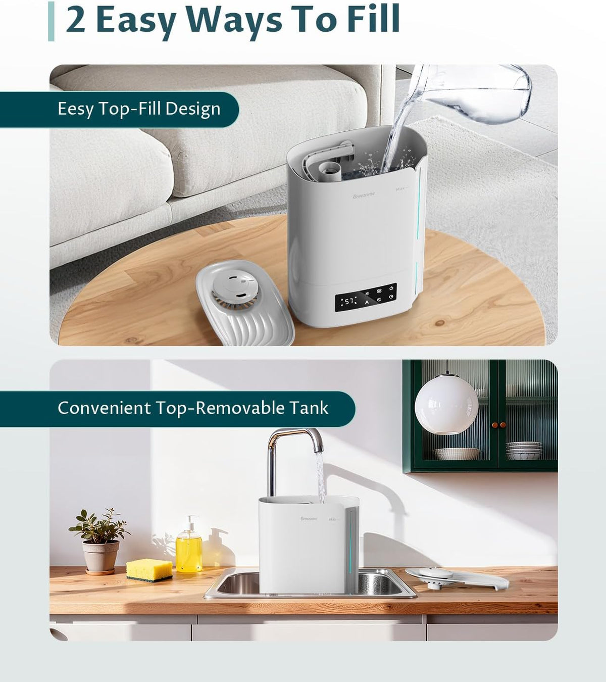 6L Humidifier for Bedroom Large Room Smart Humidistat Control