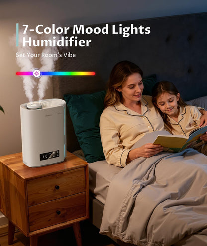 6L Humidifier for Bedroom Large Room Smart Humidistat Control