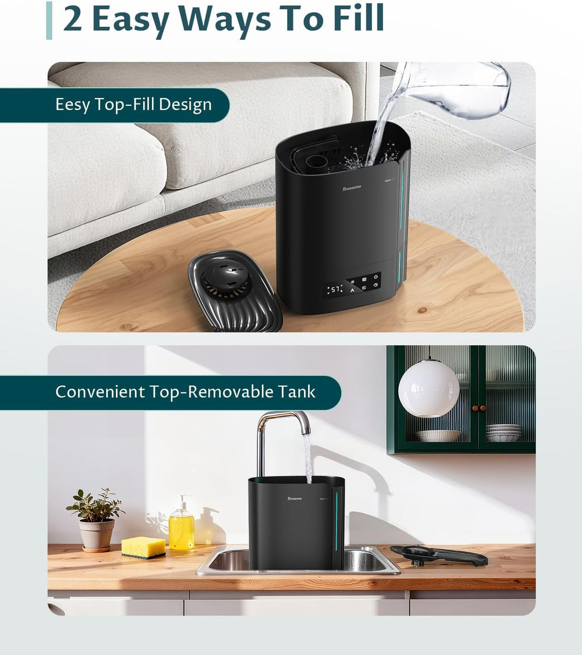6L Humidifier for Bedroom Large Room Smart Humidistat Control