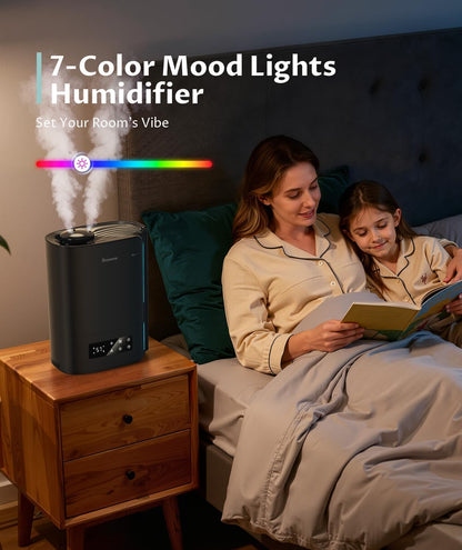 6L Humidifier for Bedroom Large Room Smart Humidistat Control