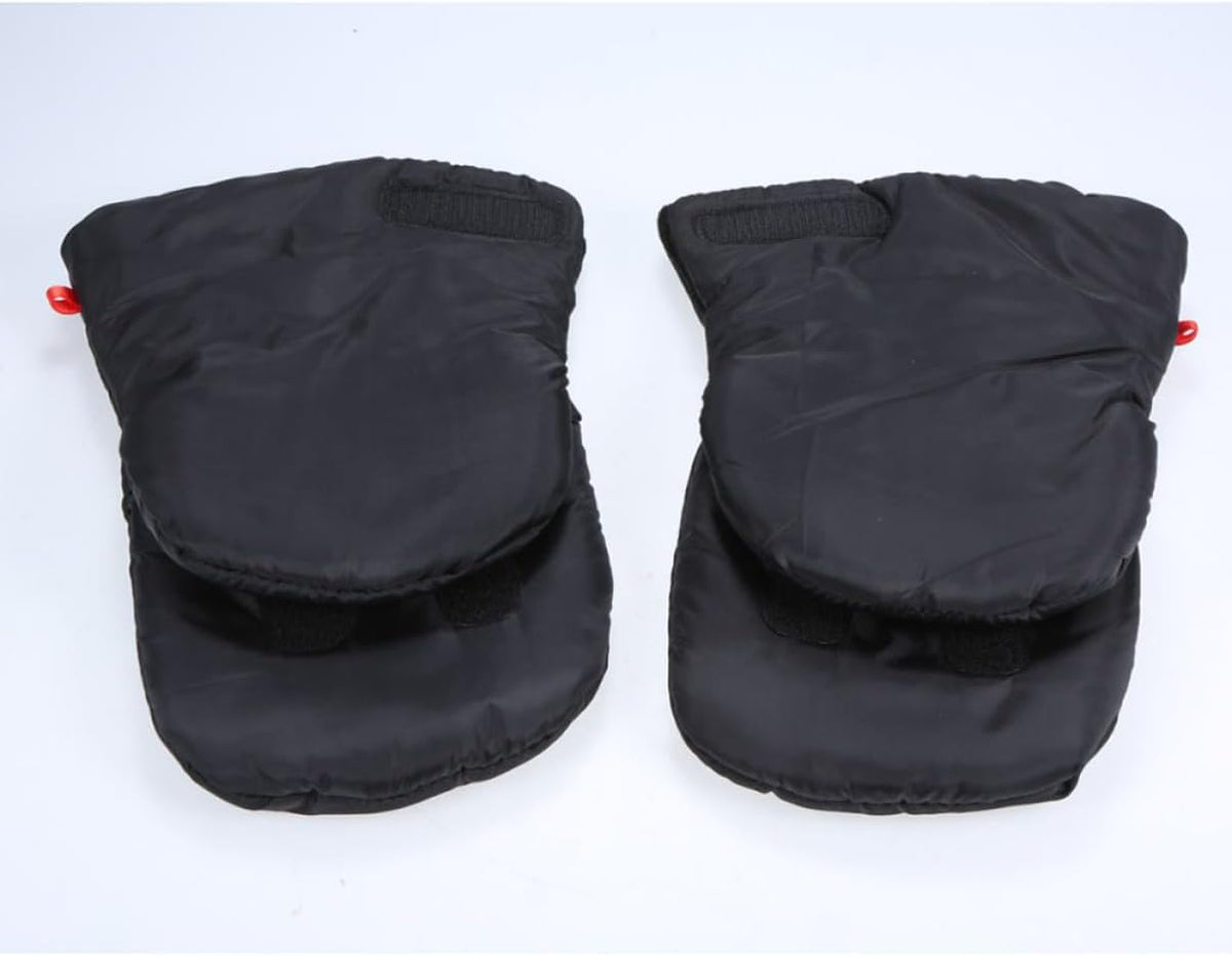 Stroller Gloves One Pair Black Waterproof Polar Fleece Winter