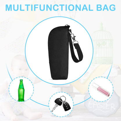 Baby Bottle Cooler Tote Bags, Insulated Breastmilk Cooler Bag, Nursing Bottle Cooler Warmer Bag for Nursing Mom Daycare Travel