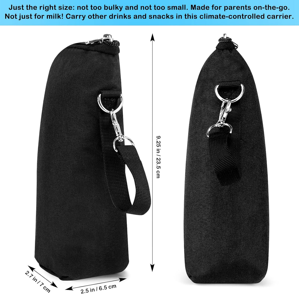 Baby Bottle Cooler Tote Bags, Insulated Breastmilk Cooler Bag, Nursing Bottle Cooler Warmer Bag for Nursing Mom Daycare Travel