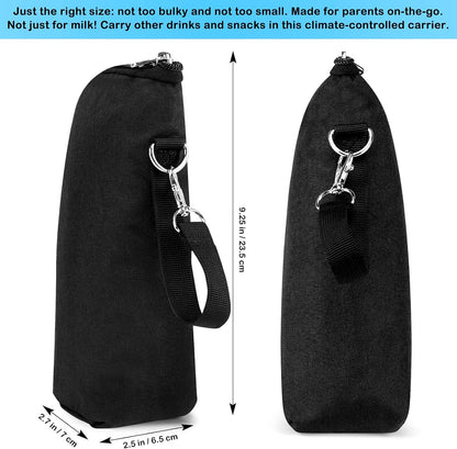 Baby Bottle Cooler Tote Bags, Insulated Breastmilk Cooler Bag, Nursing Bottle Cooler Warmer Bag for Nursing Mom Daycare Travel