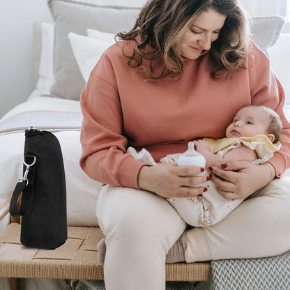 Baby Bottle Cooler Tote Bags, Insulated Breastmilk Cooler Bag, Nursing Bottle Cooler Warmer Bag for Nursing Mom Daycare Travel