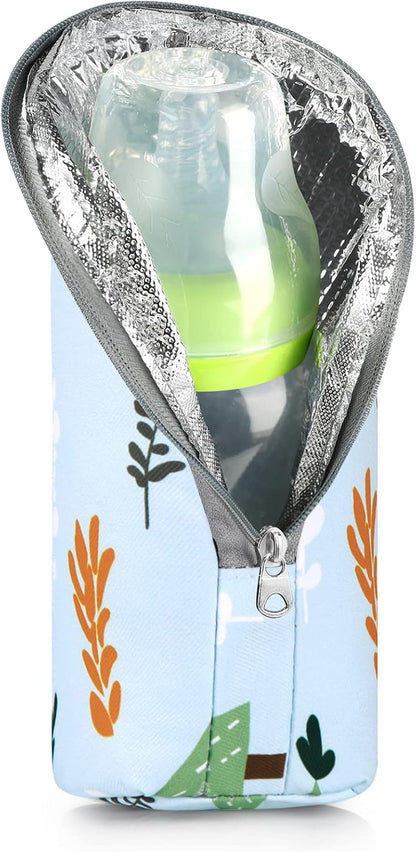 Baby Bottle Cooler Tote Bags, Insulated Breastmilk Cooler Bag, Nursing Bottle Cooler Warmer Bag for Nursing Mom Daycare Travel