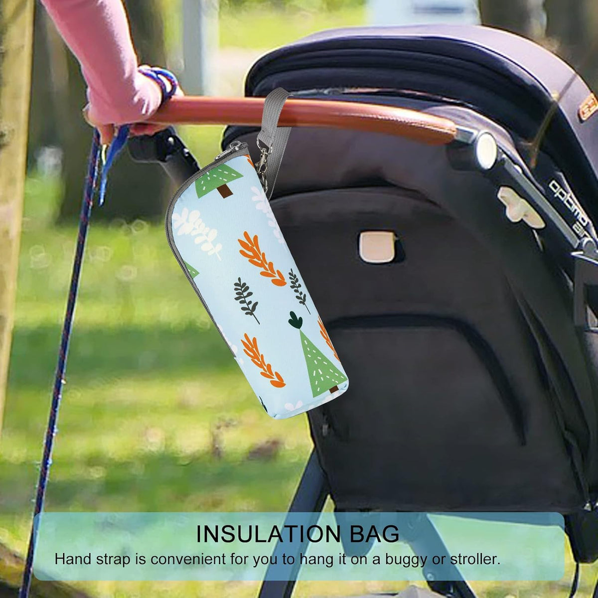 Baby Bottle Cooler Tote Bags, Insulated Breastmilk Cooler Bag, Nursing Bottle Cooler Warmer Bag for Nursing Mom Daycare Travel