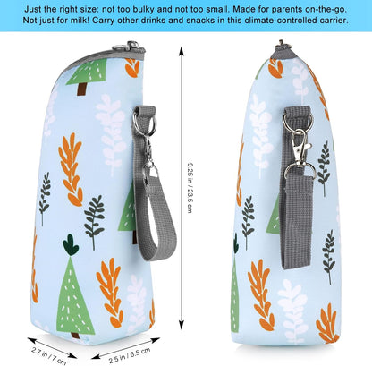 Baby Bottle Cooler Tote Bags, Insulated Breastmilk Cooler Bag, Nursing Bottle Cooler Warmer Bag for Nursing Mom Daycare Travel