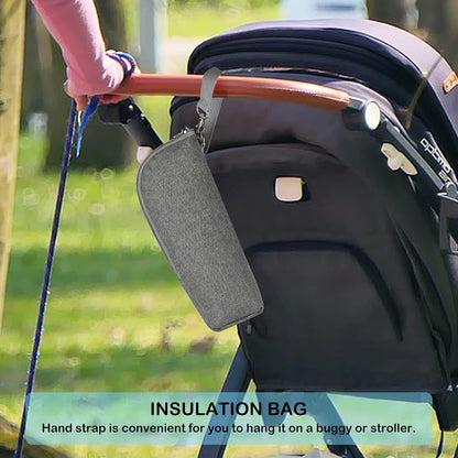 Baby Bottle Cooler Tote Bags, Insulated Breastmilk Cooler Bag, Nursing Bottle Cooler Warmer Bag for Nursing Mom Daycare Travel